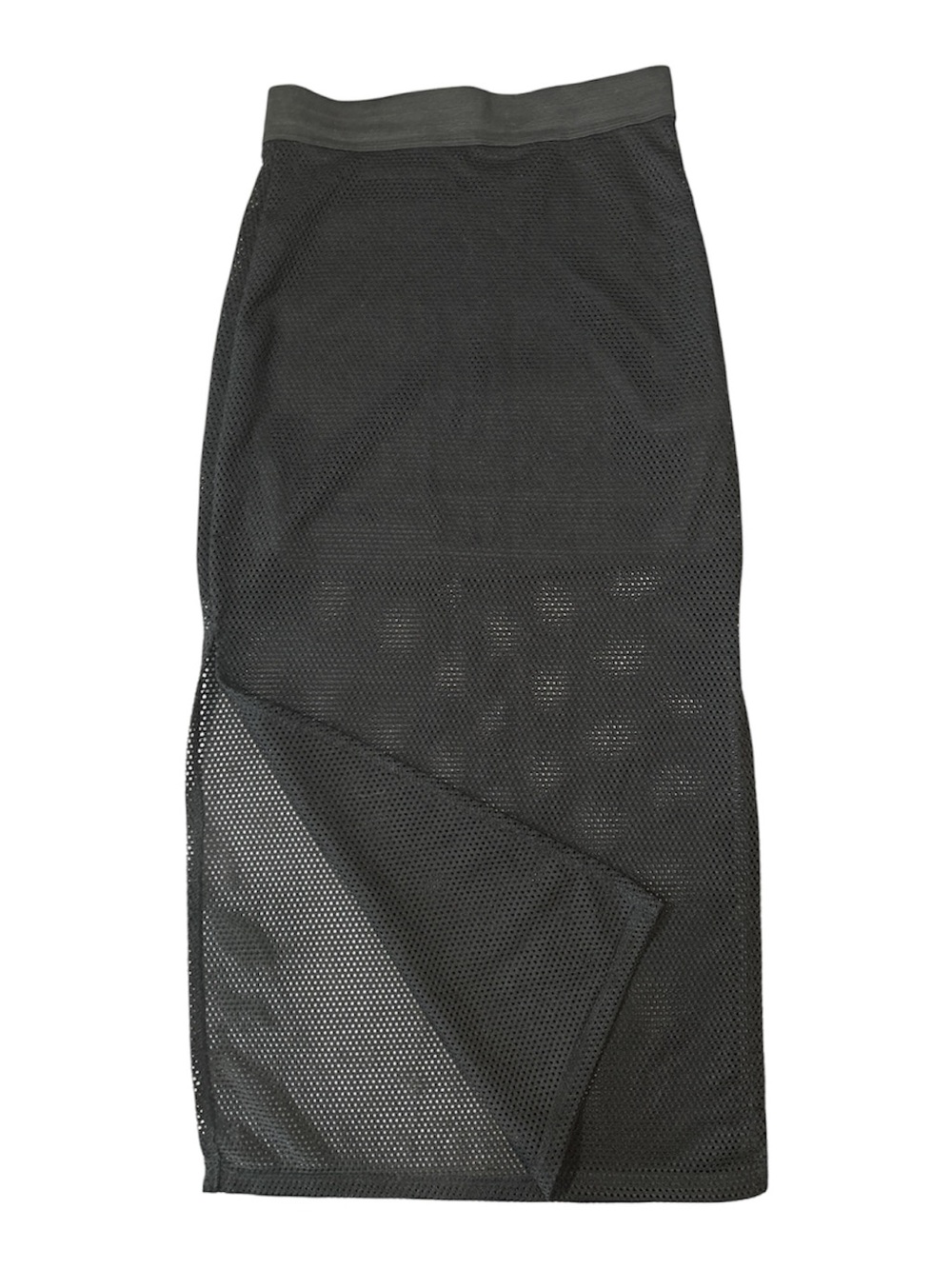 Love Couture Black Mesh Midi Skirt Sz S